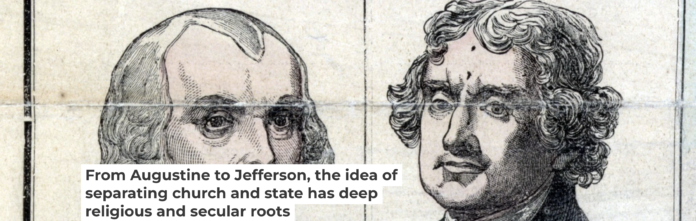 The founding generation: James Madison, left, and Thomas Jefferson, both proponents of the separation of church and state. Photo12/Universal Images Group via Getty Images